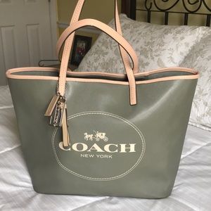 Coach leather tote